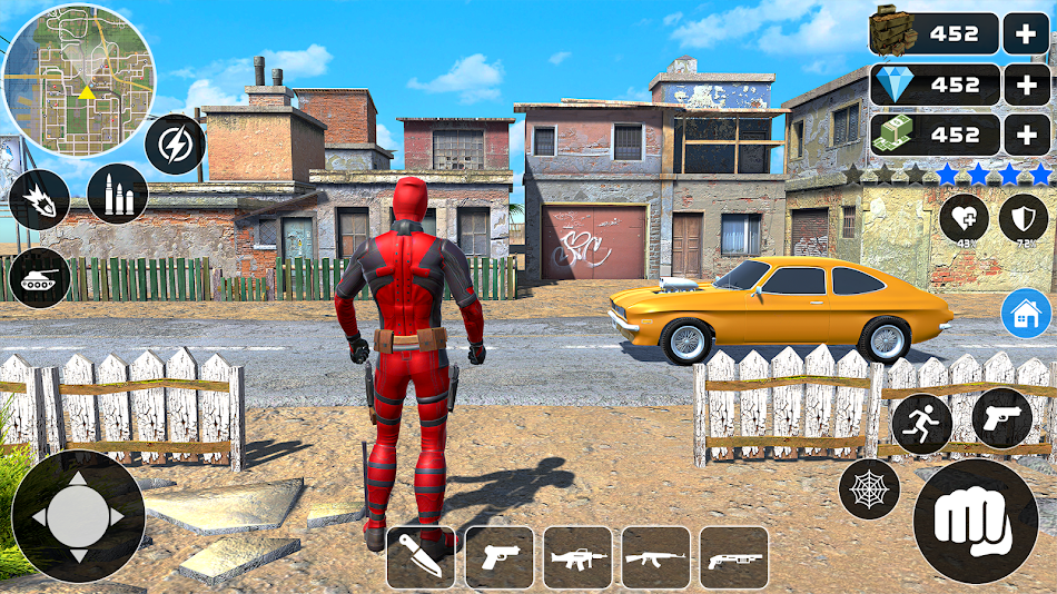 #6. Spider Ninja Rope Hero Game (Android) Ved: Zamsolutions