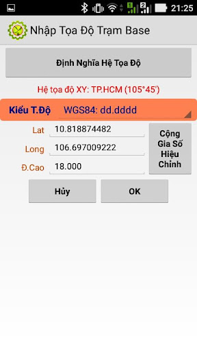 Ứng Dụng Cấu Hình SQ-GNSS Screen 3