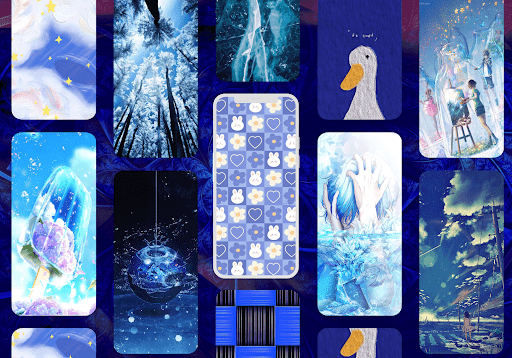 Blue Wallpaper Screen 2