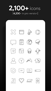 Lines Dark - Icon Pack Screenshot