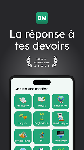 Android application Devoirs Maîtrisés - Brevet Bac screenshort
