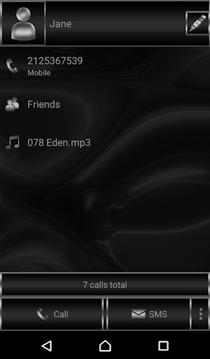 Abstract Carbon Dialer theme Screen 3