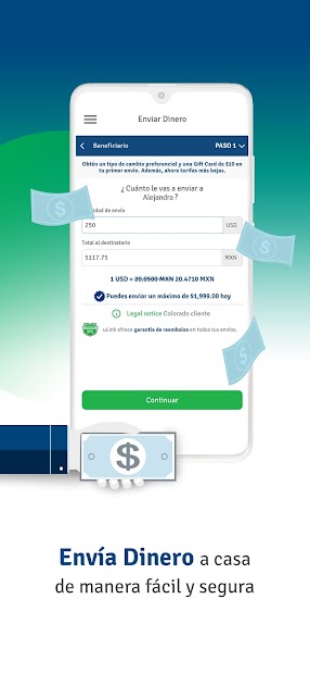 Screenshot 5 Envíos de Dinero Internacional de uLink android