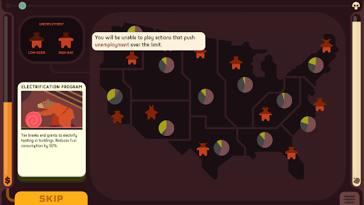 Green New Deal Simulator Screen 2