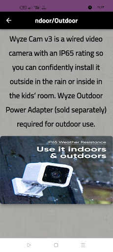 WYZE Cam Camera guide Screen 2