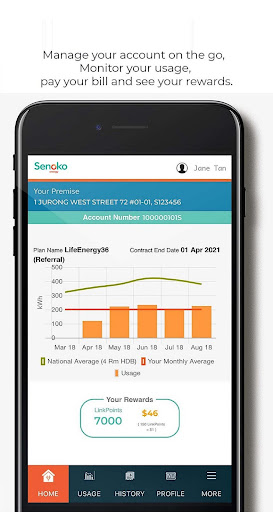 Android application Senoko Energy screenshort