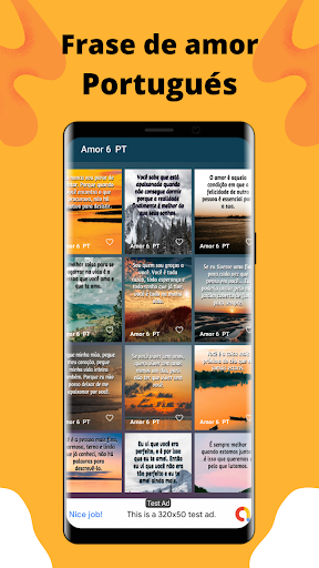 Android application Frase de Amor screenshort