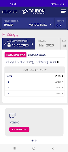 TAURON eLicznik Screen 3