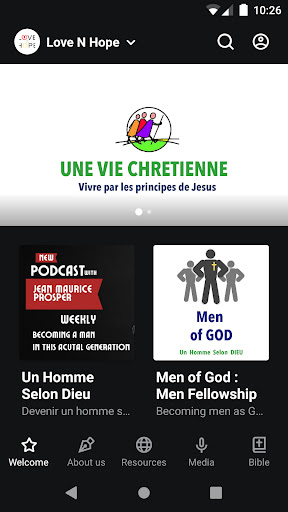 Android application Love and Hope Life Center screenshort