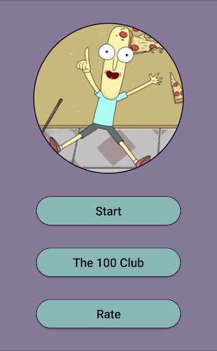 Android application R & M Ultimate Character Quiz screenshort