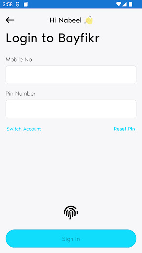 Android application Bayfikr Bill Payment App screenshort