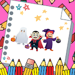 Cover Image of Download Boy Halloween Coloring Book  APK