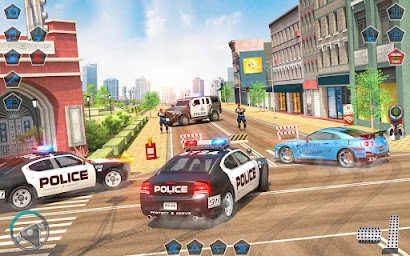 US Police Car Driving Sim 3D