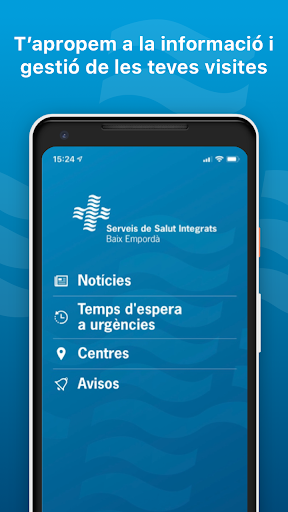 Android application SSIBE - Serveis Salut Integrat screenshort