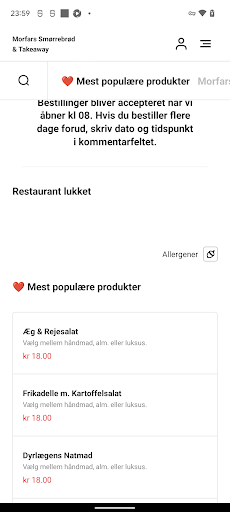 Morfars Smørrebrød & Takeaway Screen 3