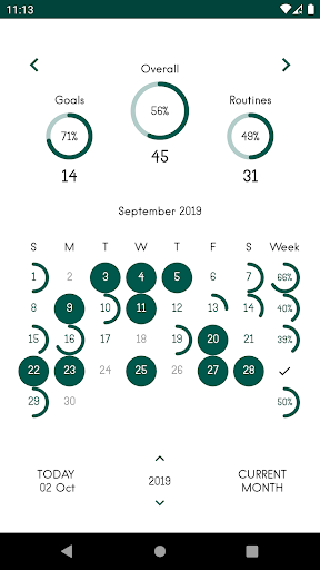 ToD: Track everyday goals Screen 2