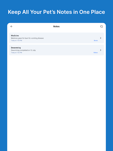 Pet Tracker - Pet Care Records screenshot 9