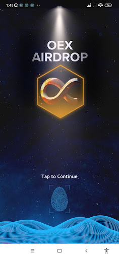 Android application CORE and OEX Mining Airdrop screenshort