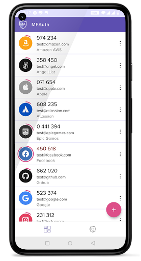 MFAuth -Fast 2FA Authenticator Screen 3