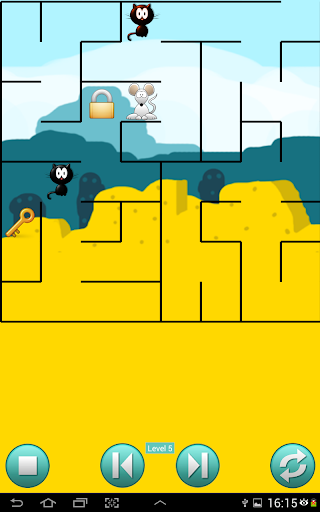 Android application Cat and Mouse Maze Puzzle screenshort