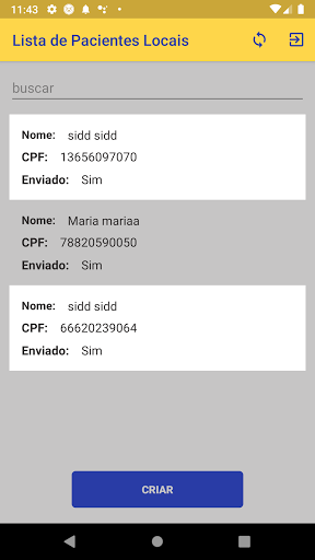 Android application Controle de imunização Maceió screenshort