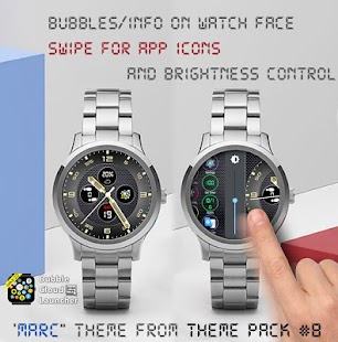 Fancy Bubble Watch Face Pack 8 Screenshot