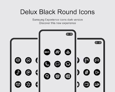 Delux Black - Round Icon Pack Screenshot