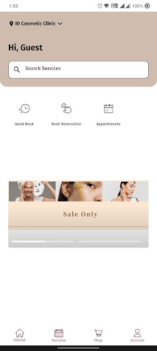 Android application ID Cosmetic Clinic screenshort