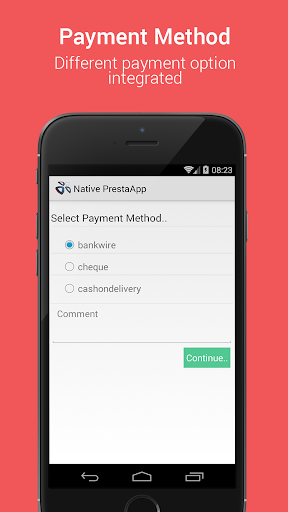 NiftyApp Native Prestashop App Screen 3
