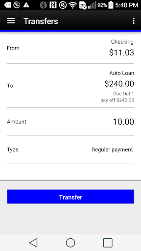 Pitney Bowes Employees FCU Screen 3