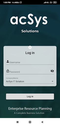 acSysCRM Screen 3