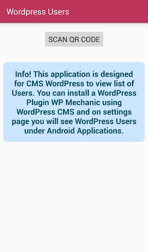 Android application WP Users screenshort