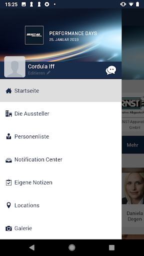SELECT Event App Screen 2