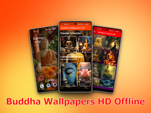 Android application Buddha Wallpapers HD offline screenshort