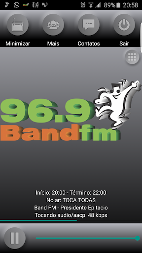 Android application NOSSABAND.COM screenshort