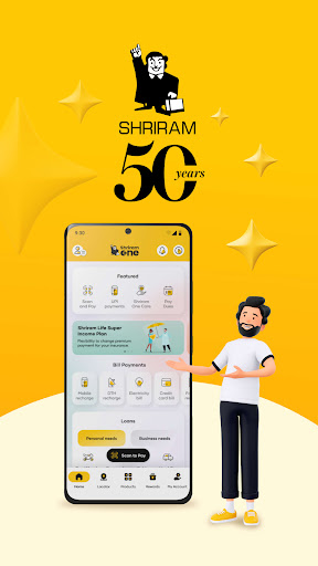 Android application Shriram One: Loan, FD, UPI screenshort