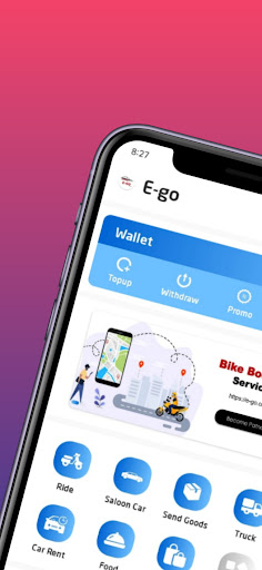 Android application E-go screenshort