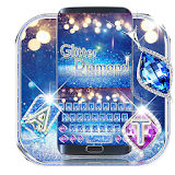 Blue Diamond Glitter Keyboard icon