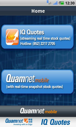 Quamnet iQ Quotes Anywhere Screen 2