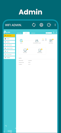 Router Setup - WIFI ADMIN PAGE Screen 3