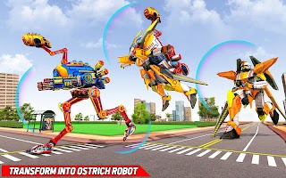 Ostrich Robot Car Transform Wars – Car Robot Games