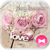 Chic Wallpaper Roes Bouquet Theme icon