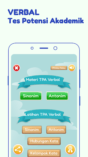 Android application TPA Verbal screenshort