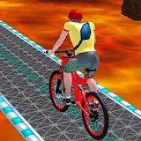 Superhero BMX Bicycle Stunts on Lava Tracks icon