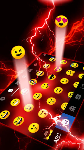 Red Lightning Theme Screen 3