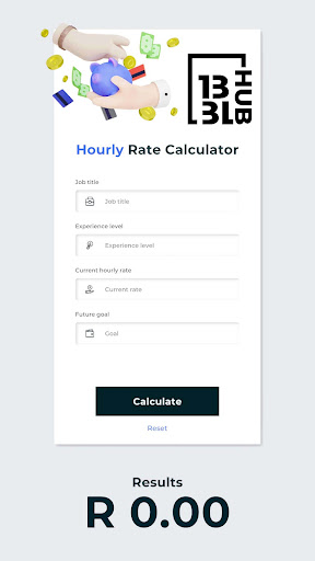 Android application B3L HUB Hourly Rate Calculator screenshort