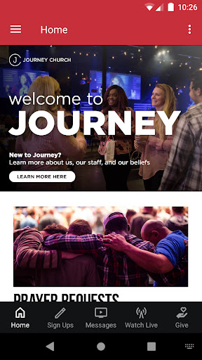 Android application Journey Church Jacksonville screenshort