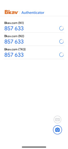 Bkav Authenticator Screen 2
