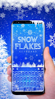 screenshot of Froze Snowflakes Theme