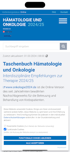Android application Onkologie 2024 screenshort